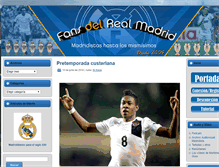 Tablet Screenshot of fansdelmadrid.com